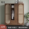 新中式实木衣柜家用卧室推拉门小户型简易衣柜结实耐用收纳柜木质