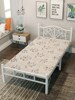 家用儿童单双人(单双人)1.2米折叠床小户型成人，1.5铁艺组装加粗午休简易床
