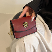 复古经典时尚搭扣卡包零钱，一体包网红同款山茶花，多功能纯色钥匙包