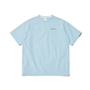 EIDER韩国24夏男天蓝色小清新弹性透气纯色简约短袖T恤