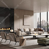家用客厅极简皮艺沙发组合现代化精美奢雅别墅大平层设计家具