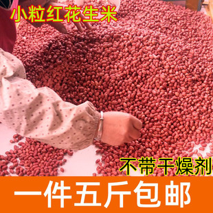 红衣花生米2023新红皮(新红皮，)小粒生花生仁，四粒红花生干花生米