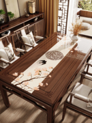 新中式餐桌垫防油防水防烫pvc透明软玻璃桌面，保护垫实木茶几桌布