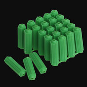 绿色塑料膨胀管6mm8厘涨塞胀塞M6M8墙塞胶栓胶粒膨胀胶塞木螺丝