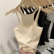 吊带无袖性感背心设计感小众2023夏季西装内搭打底外穿上衣