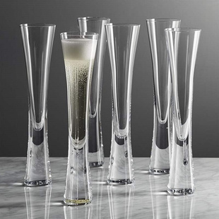 手工水晶玻璃香槟杯创意结婚礼物起泡高脚杯一对气泡酒杯女士酒杯