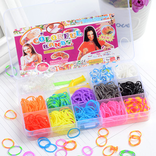 彩虹织机橡皮筋手工diy手链套装，橡皮筋小15格皮筋套装儿童玩具