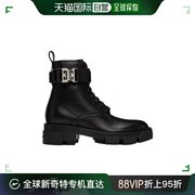 香港直邮Givenchy 黑色侧拉链高帮鞋 BE603PE1AH001