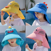 儿童遮阳帽防紫外线，防晒帽男女童宝宝，渔夫帽夏季薄网红太阳帽