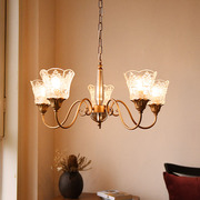 有光复古法式水晶吊灯 中古 轻奢 意式 北欧 美式 客厅卧室灯
