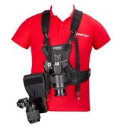 双机背带单反相机微单摄影双肩背带快摄手腰挂扣摄影摄像双肩带