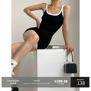 acupstudio江右上(江右上)辣妹，吊带连衣裙设计感小众美式运动酷拽背心短裙