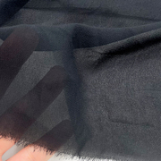 布艺岛黑色半透明薄纱，网纱加密欧根纱，布料礼服乔其纱时装面料