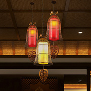 异丽东南亚风格吸顶吊灯泰式客厅餐厅会所酒店灯具走廊铁艺灯饰