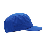 蓝色平顶帽可定制logo食品网帽工作帽男女劳保车间帽防尘卫生帽子