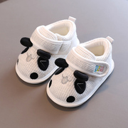宝宝学步鞋春秋季5-9-12个月男软底布鞋一岁半女不掉防滑婴儿单鞋