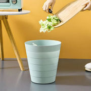 厨房垃圾桶创意波纹纸篓办公室，用无盖大号，垃圾筒厕所垃圾桶