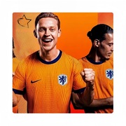 2024欧洲杯国家队荷兰主场球衣范戴克球员版短袖球迷足球服