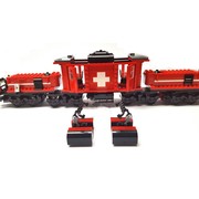 21011科技系列医疗红色火车益智拼装积木玩具男孩礼物男女生