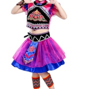 少数民族服装儿童苗族演出服男女童，彝族蒙古藏族白族壮族56个