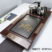 茶台全套桐生自动上水电磁炉家用实木功夫茶具套装家用一体托盘