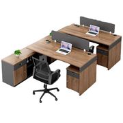 职员办公桌4人位员工位桌子简约办公桌椅组合屏风卡座电脑财