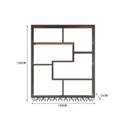 吧清酒吧吧台酒柜靠墙壁挂式餐厅铁艺展示架葡萄酒红酒架子置物架