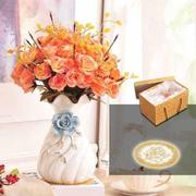 创意欧式花瓶陶瓷摆件电视柜客厅餐桌装饰品水培花器结婚礼物