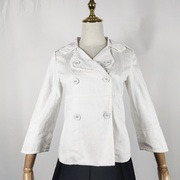 春秋季薄款七分袖，西装韩版宽松外套棉，纯色时尚73005