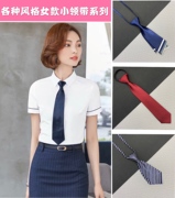 女式领带学院风韩版英伦休闲商务职业衬衫装饰懒人拉链款免系易拉