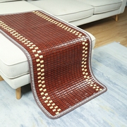 夏季沙发垫麻将竹块坐垫巾罩套凉席防滑竹垫子布艺凉垫定制订做