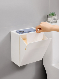 卫生间厕纸盒免打孔厕所，手纸盒浴室，防水草纸壁挂卷纸置物架纸巾盒