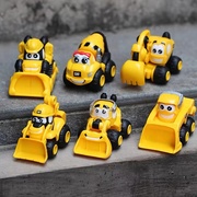 玩具小车CAT Q版小型挖掘机翻斗卡车推土机铲套装随身玩儿童玩具