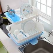 碗架沥水架塑料多层厨房多功能置物架整理碗柜碗碟餐具碗筷收纳架