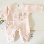 新生儿保暖蝴蝶衣婴儿加厚连体衣刚出生0-3个月宝宝纯棉系带衣服