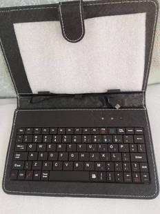 7寸平板电脑外接microusb键盘，平板电脑保护套，带支架键盘皮套