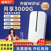 随身wifi无线移动网络三网通免插卡4g无限流量手机便携wilf热点5g路由器网卡车载上网增强高速信号智能