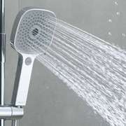 大号多功能淋浴花洒喷头儿童手持莲蓬头黑色浴室洗澡水柱出水套装