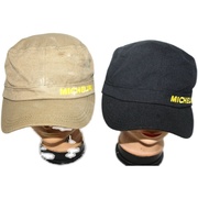 帽子大王M2112-1韩版日系帆布刺绣情侣男女平顶帽MICHELIN 外贸