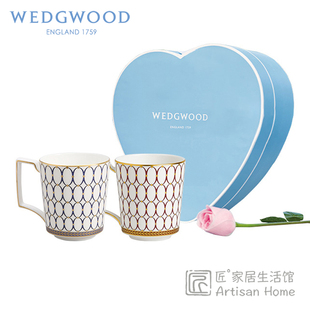 wedgwood金粉年华马克杯骨瓷，茶杯情侣杯，水杯家用进口结婚礼物