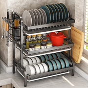 厨房置物架碗盘收纳架碗碟沥水，架碗筷收纳盒，家用放碗神器碗柜台面