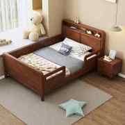 儿童实木床带护栏男孩拼接床单人床1.2米1米小户型小孩床1.35