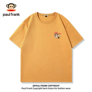 paulfrank大嘴猴重磅短袖t恤男2024夏季纯棉短t美式潮牌衣服