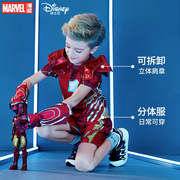 正版迪士尼钢铁侠衣服，主题装扮蜘蛛侠儿童套装，漫威男童童装cos服