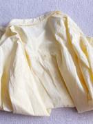 奶呼呼黄色纯棉长袖衬衫，女2024年春装小个子上衣开衫衬衣外套