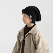 韩系儿童帽子秋冬季时尚男童堆堆帽女童针织冷帽宝宝毛线帽男孩潮