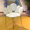 北欧轻奢风创意花瓣椅卧室个性梳妆椅不锈钢餐椅客厅艺术休闲椅