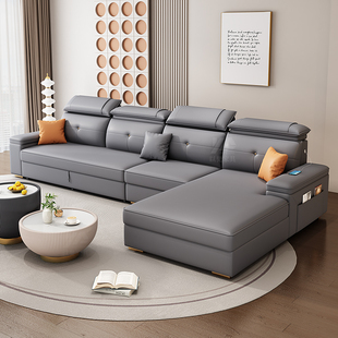 科技布多功能沙发床小户型客厅折叠两用双三直排贵妃储物2023