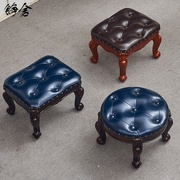 美式铮舍其它矮凳茶几凳欧式多功能凳子门口可坐换鞋凳小方凳