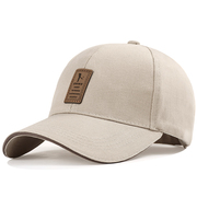 帽子男款夏季棒球帽休闲遮阳帽可调节高尔夫夏天米色网红款鸭舌帽